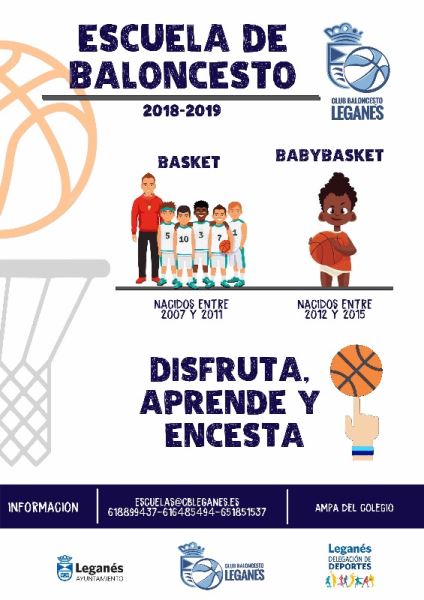 escuela,baloncesto,babybasket,Leganés
